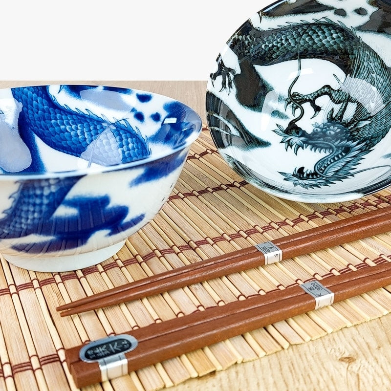 2 kpl lohikäärmeen japanilaisia kulhoja
