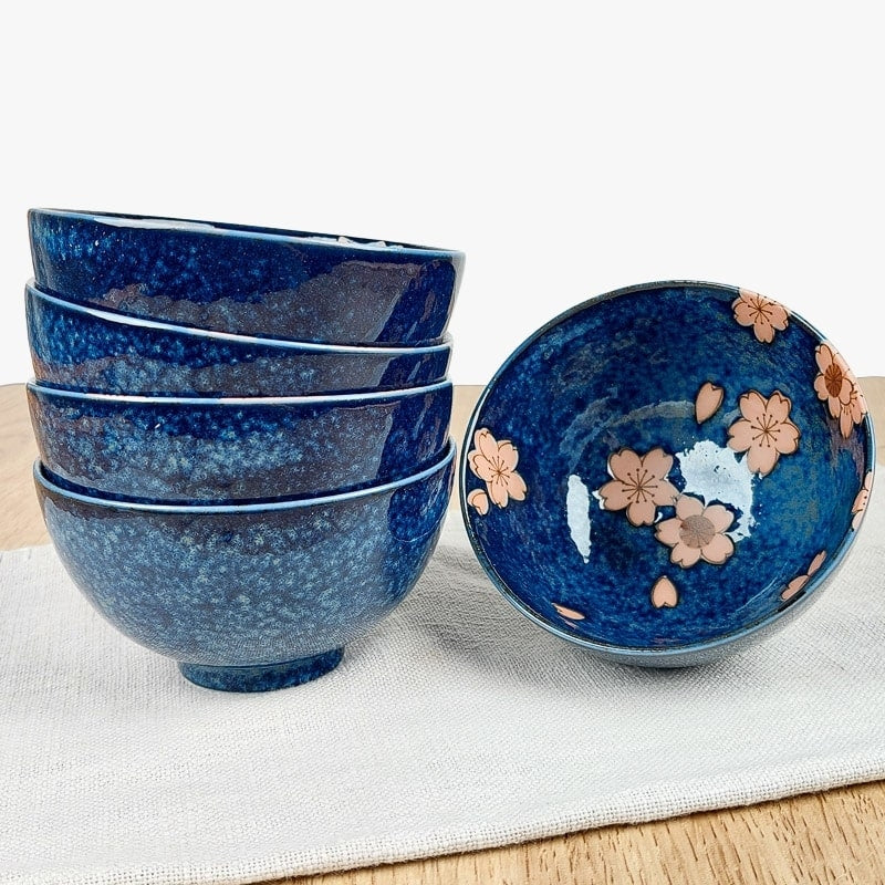 5 japanilaisen Sakura-kulhon sarja