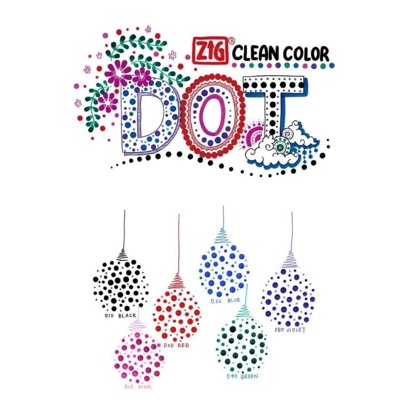 6 Dot Double Point -merkintäkynän sarja