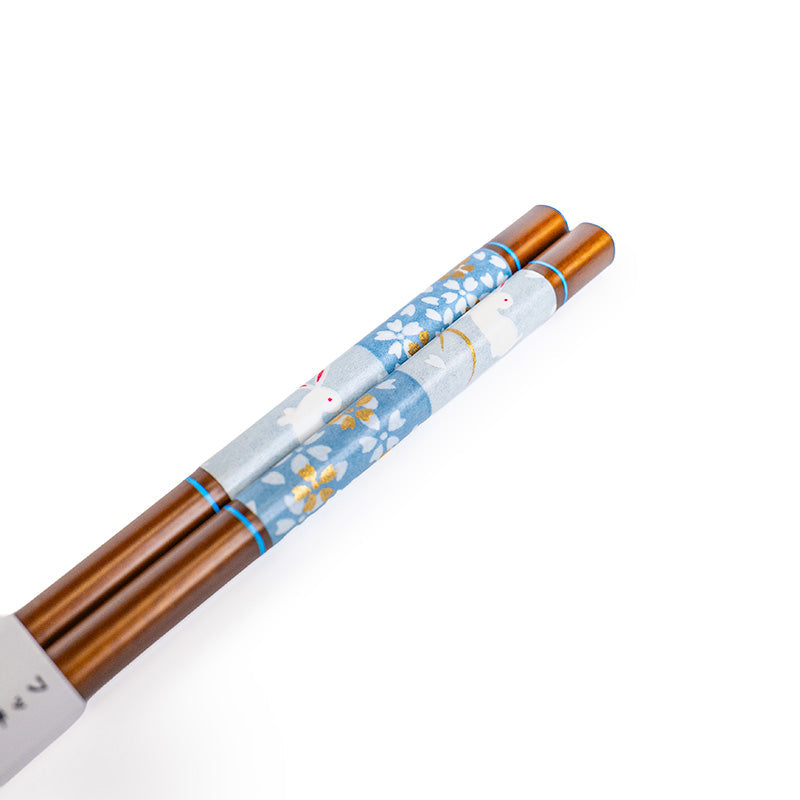 Japanilaiset Syömäpuikot - Sininen Sakura Usagi