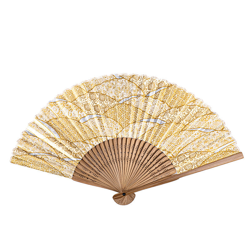 Japanilainen Viuhka Mino Washi - Kulta