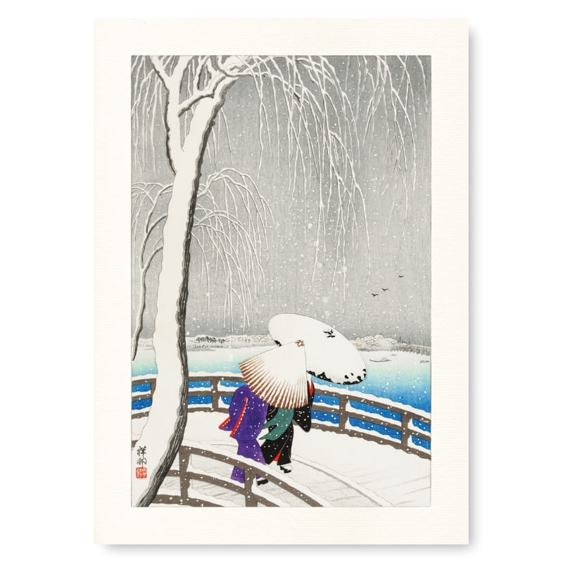 Pont Sous la Neige Japanilainen juliste - A3