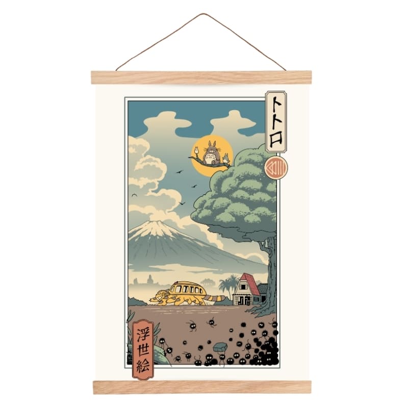 Japanilainen Ukiyo-e Metsänvartijat juliste - A3