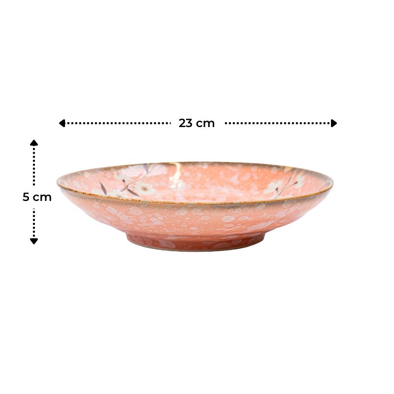Syvä Japanilainen Lautanen - Pinku Sakura