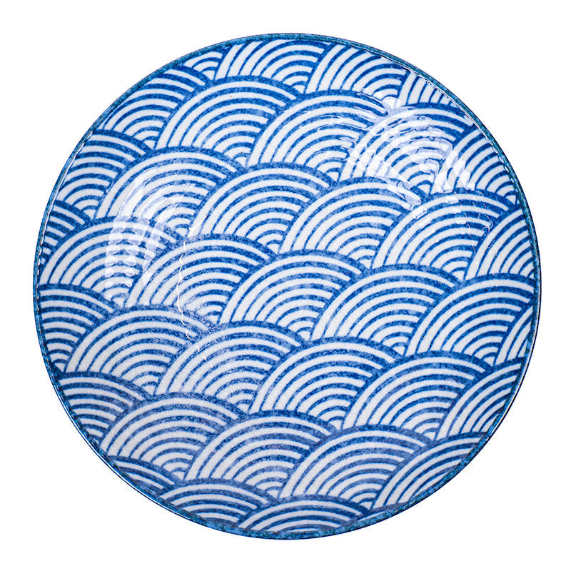 Syvä Japanilainen Lautanen - Seigaiha