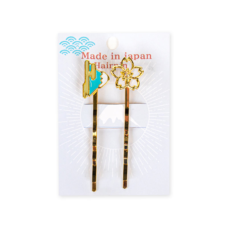 Japanilaiset hiusklipsit Fuji & Sakura