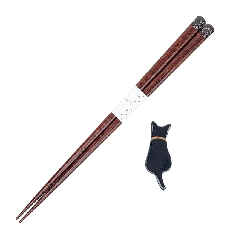 Black Cat Japanilaiset syömäpuikot setti
