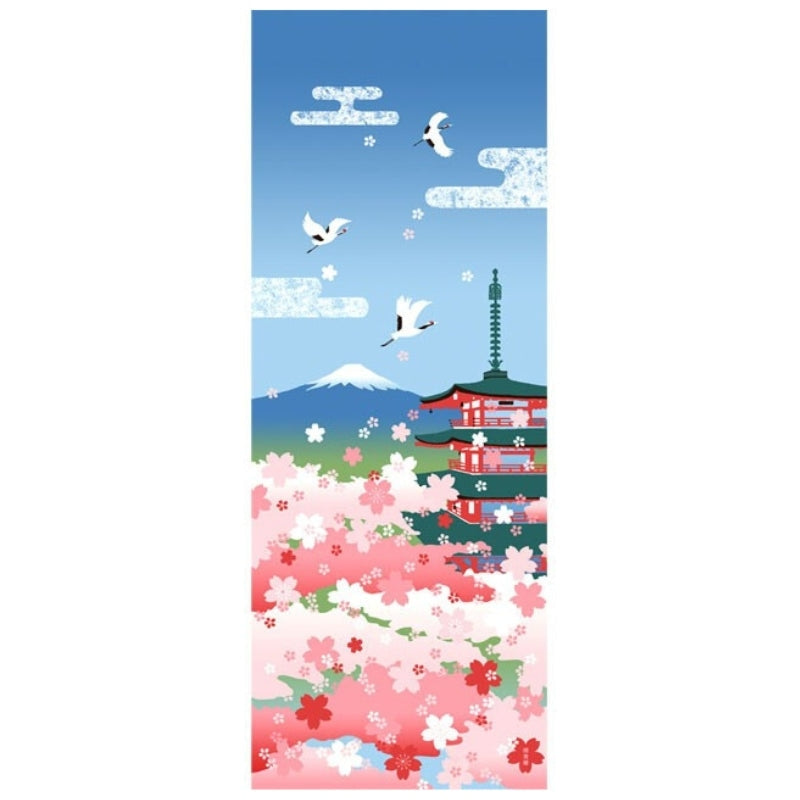 Blossom & Fuji Japanilainen Tenugui