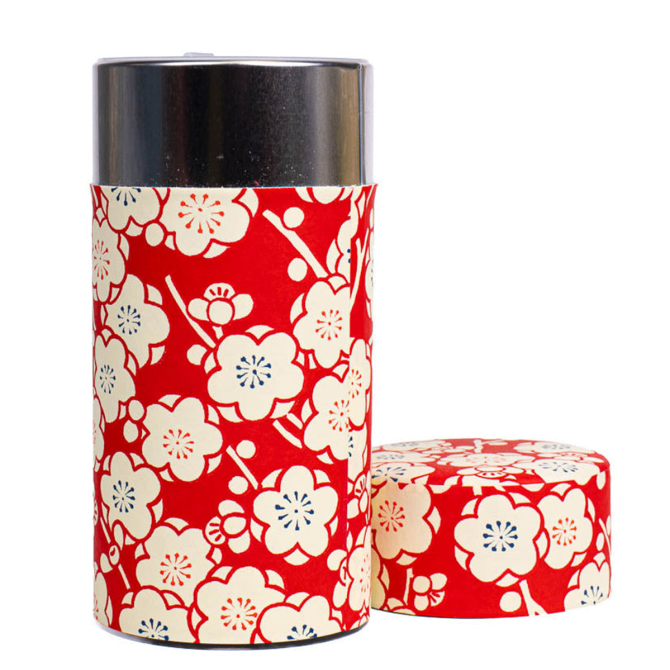 Punainen Ume-washi-paperinen teepakkaus