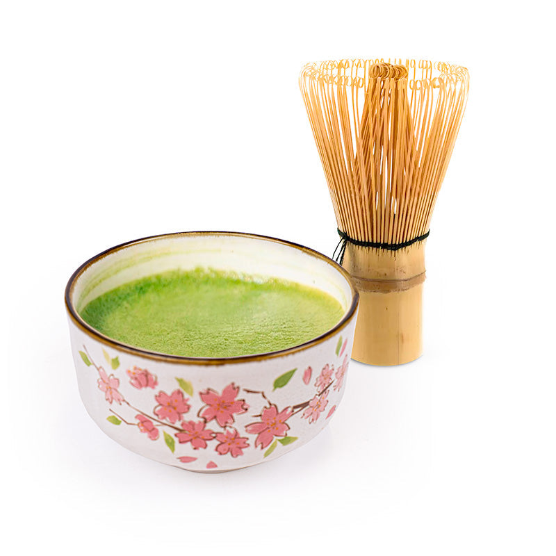 Japanilainen Matcha Kulho - Kirsikankukka