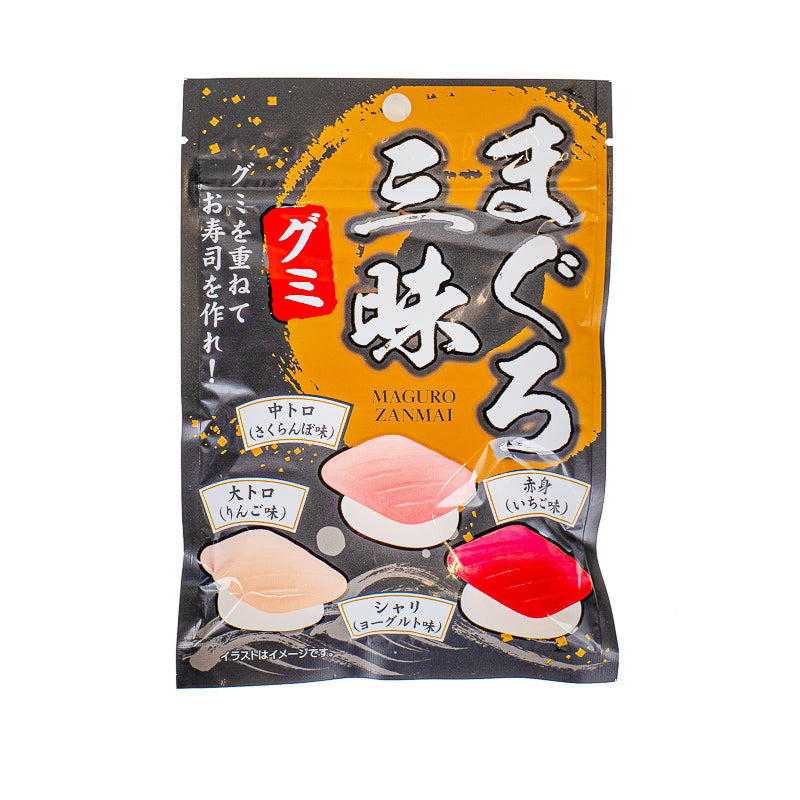 Maguro Zanmai -sushi-geelikarkit, joista voi koota sushia