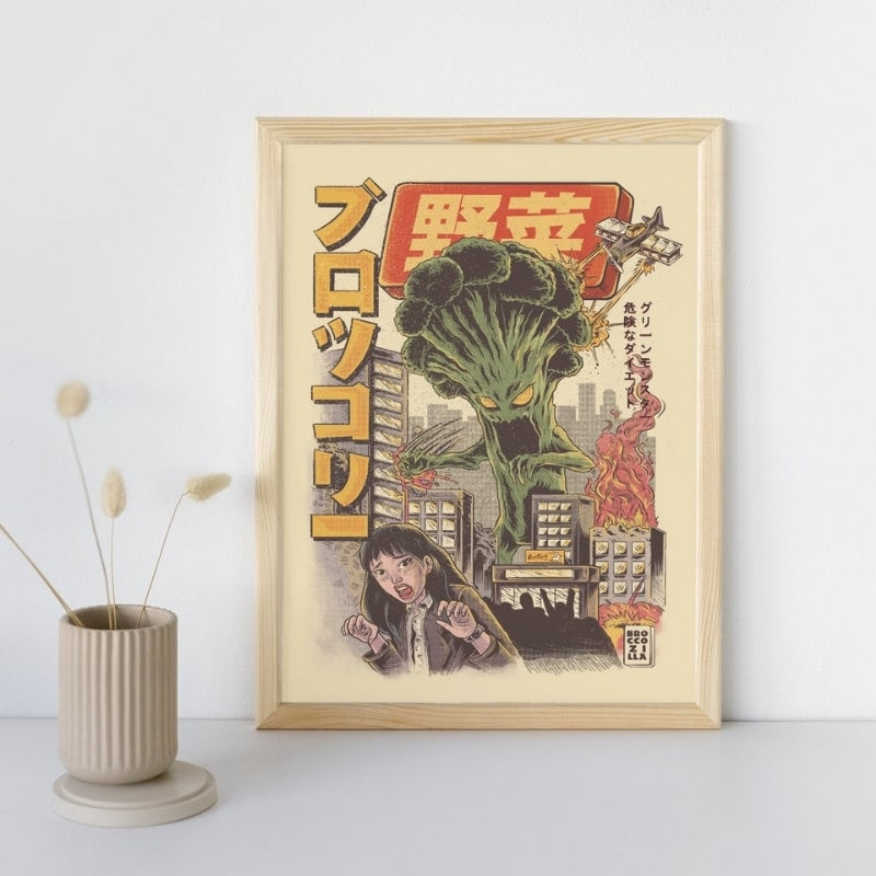 Broccozilla Japanin juliste - A3