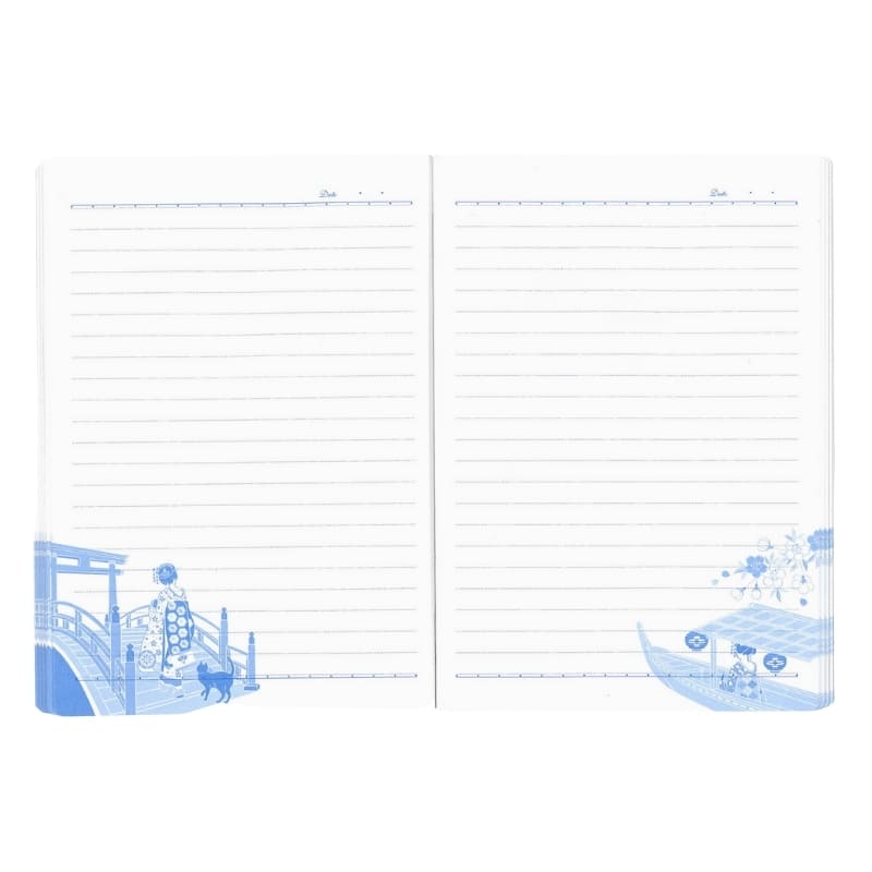 Japanilainen muistikirja Maiko & Taiko Bridge