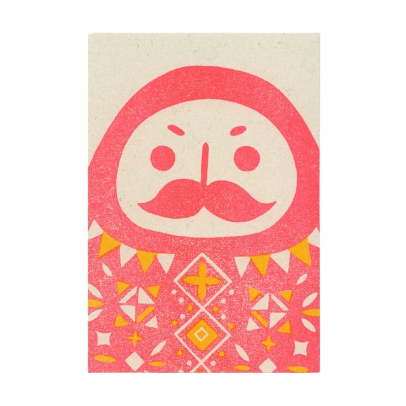 Japanilainen postikortti Daruma