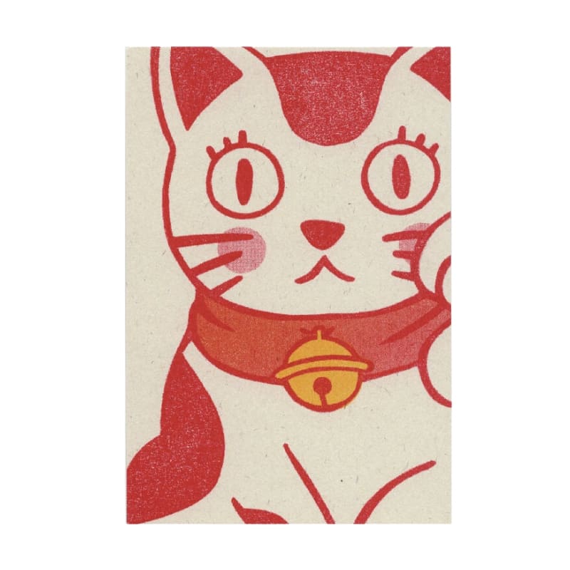 Japanilainen postikortti Maneki Neko