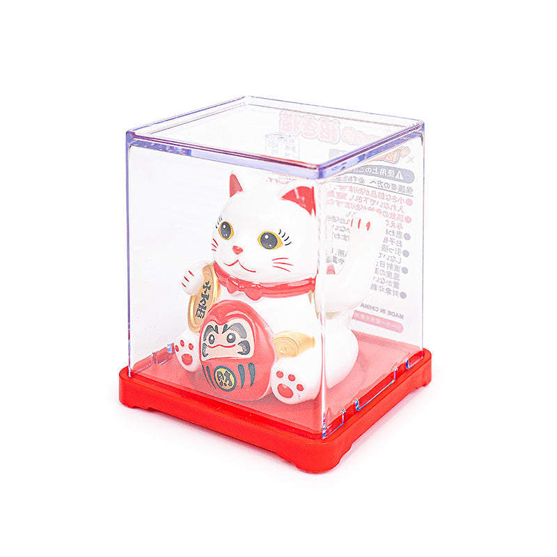Liikkuva aurinkoenergialla toimiva Maneki Neko -kissa – Daruma