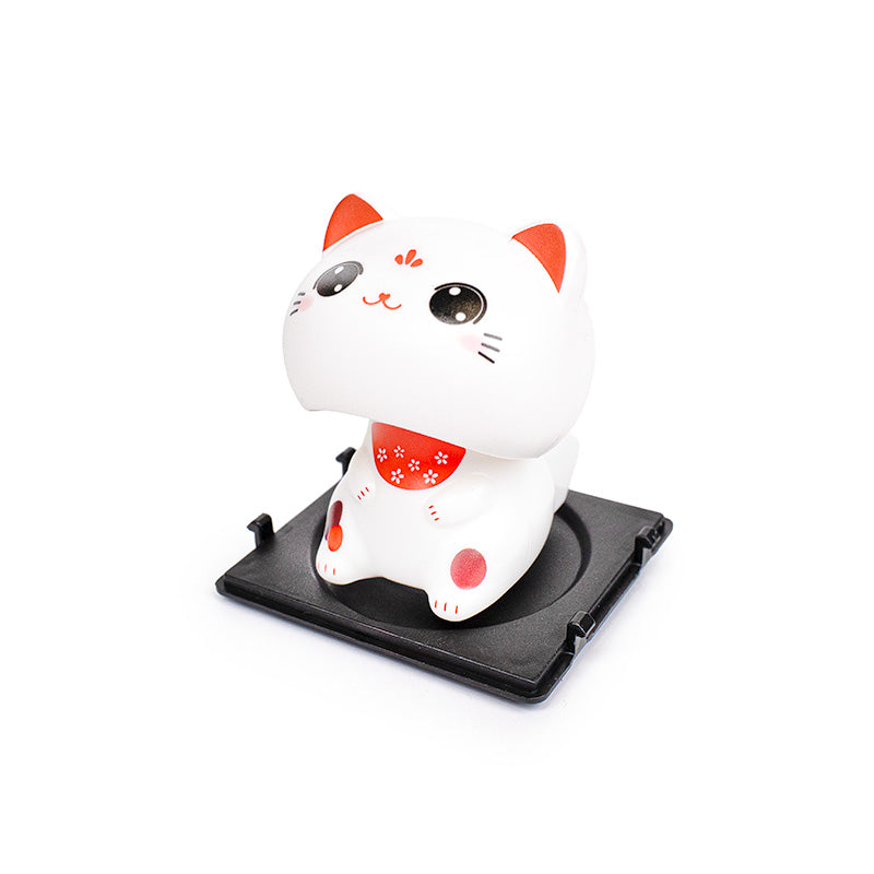 Liikkuva aurinkoenergialla toimiva onnenkissa - Kawaii