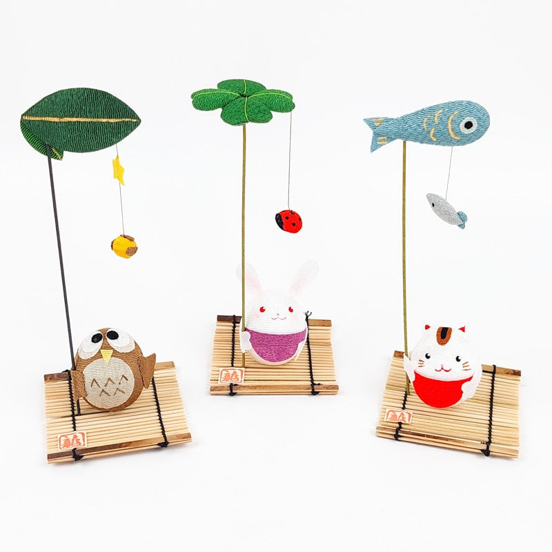 Chirimen kani japanilainen figuuri