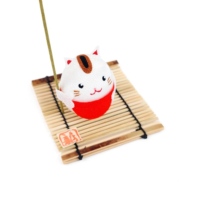 Chirimen kissa Japanilainen figuuri
