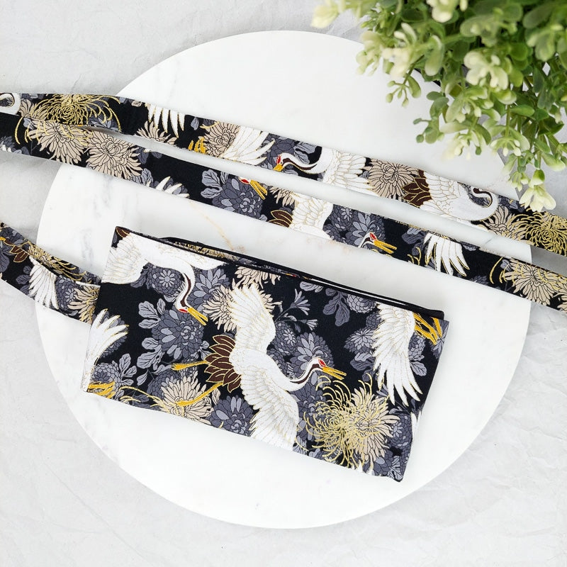 Crane Print Obi vyö
