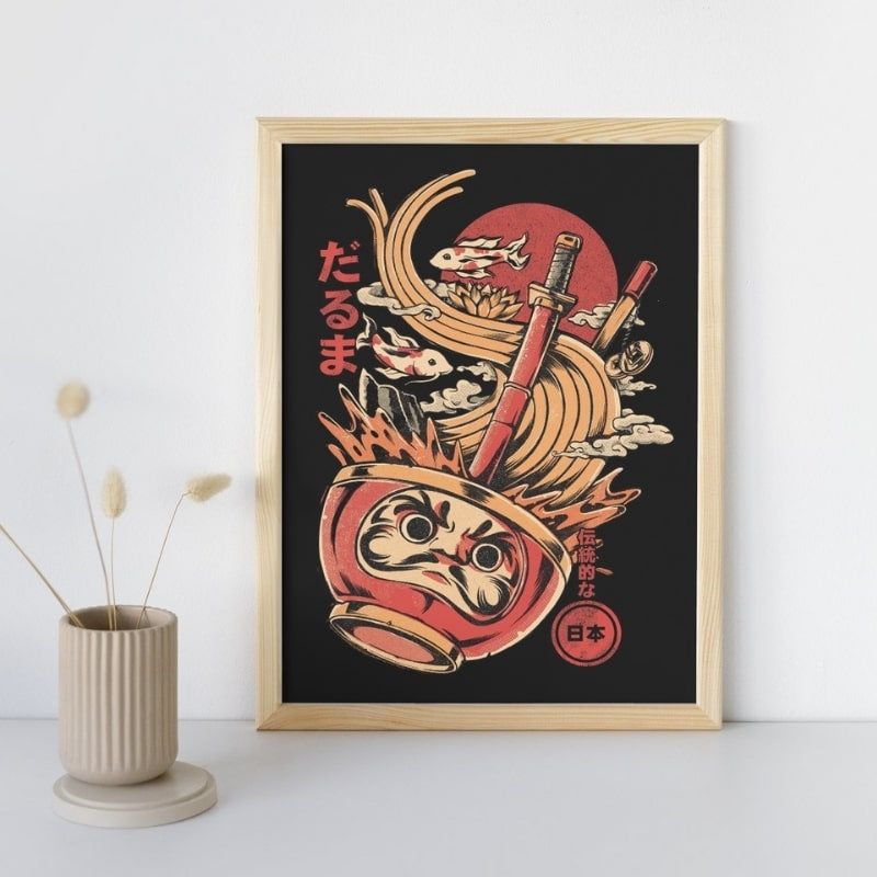 Daruma Ramen Japanilainen juliste - A3