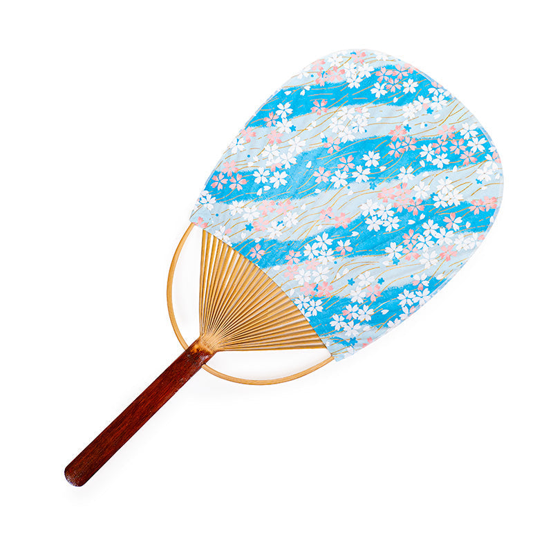 Uchiwa-viuhka Washi Sakura, Sininen
