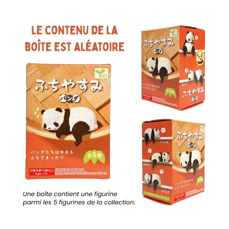 Gachapon Sleeping Panda figuuri