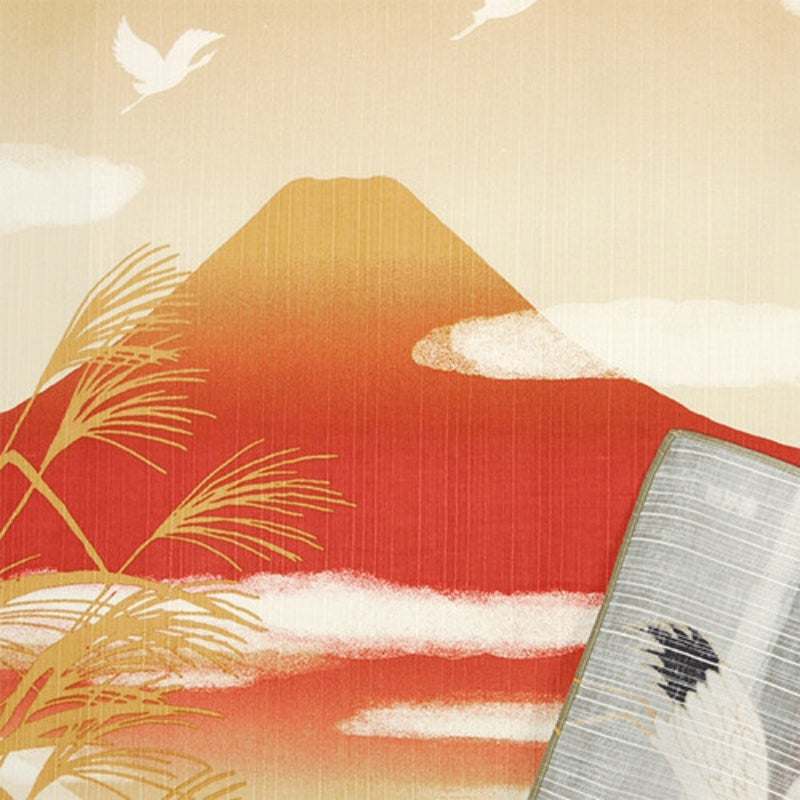 Furoshiki Crane & Fuji - 50cm x 50cm
