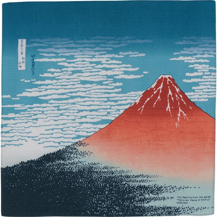Furoshiki Mount Fuji Punainen