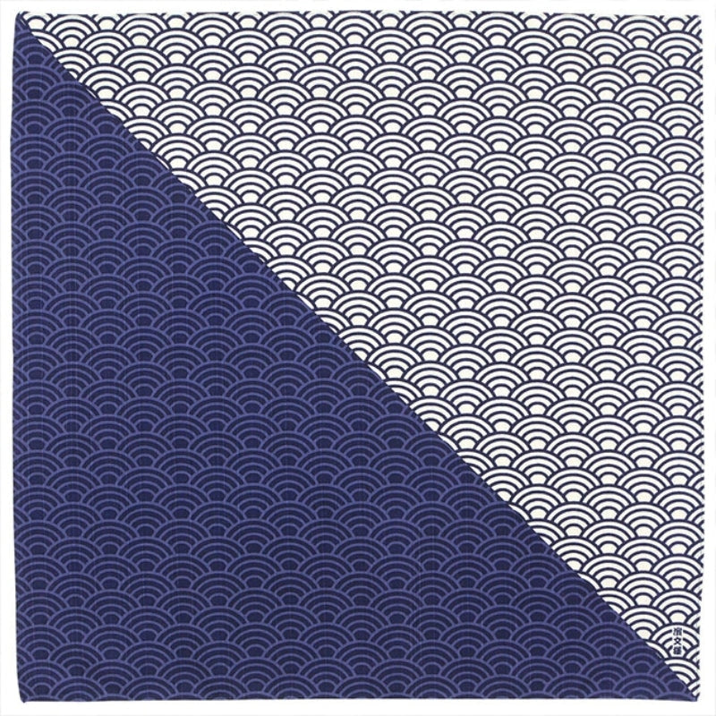 Japanilainen Furoshiki Seigaiha - 50cm x 50cm
