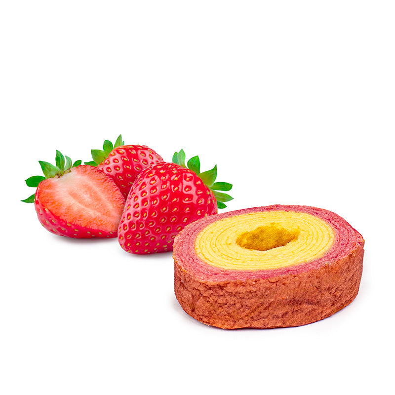 Taiyo Japanilainen Baumkuchen Maito- ja mansikkakakku