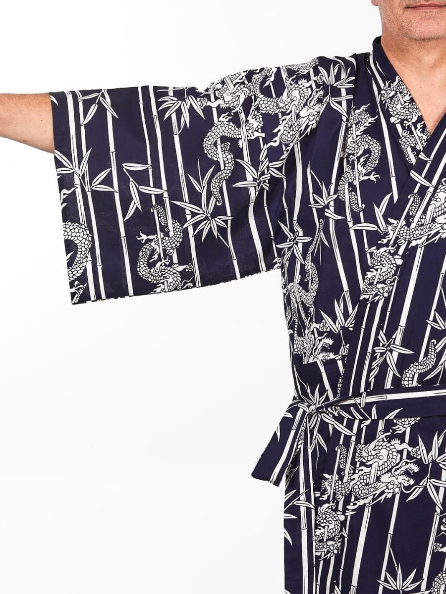 Happi Miesten Bamboo & Dragon Kimono - Yksi koko