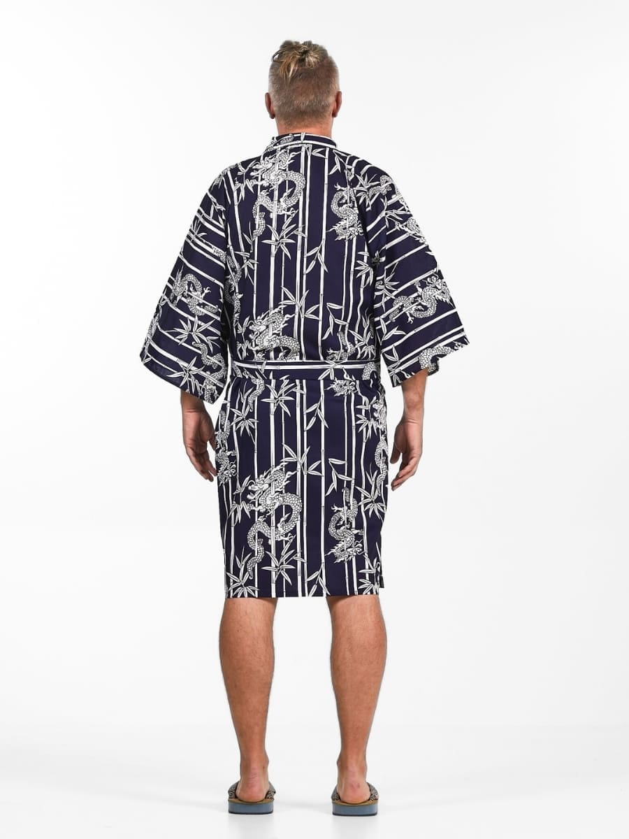 Happi Miesten Bamboo & Dragon Kimono - Yksi koko