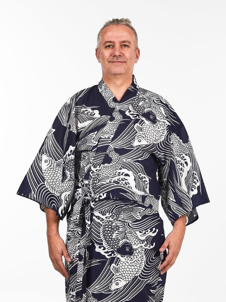 Happi Miesten Koi Carp Kimono - Yksi kokoinen
