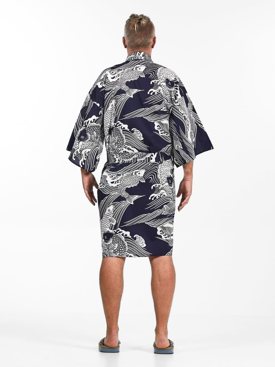 Happi Miesten Koi Carp Kimono - Yksi kokoinen