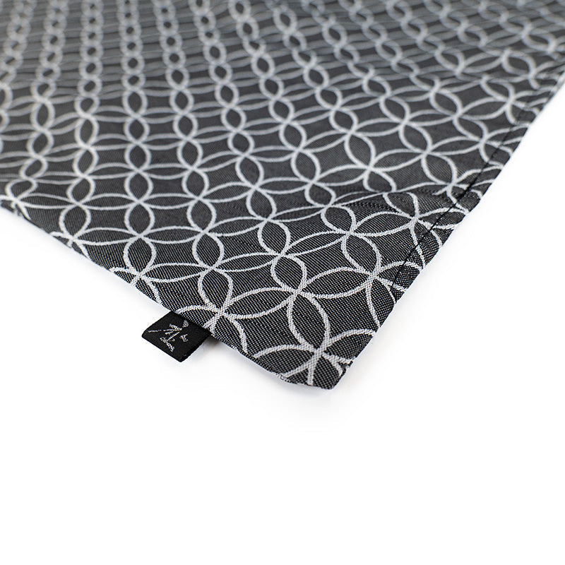Tyynynpäällinen Shippo-kuvio, Harmaa - 50x50 cm