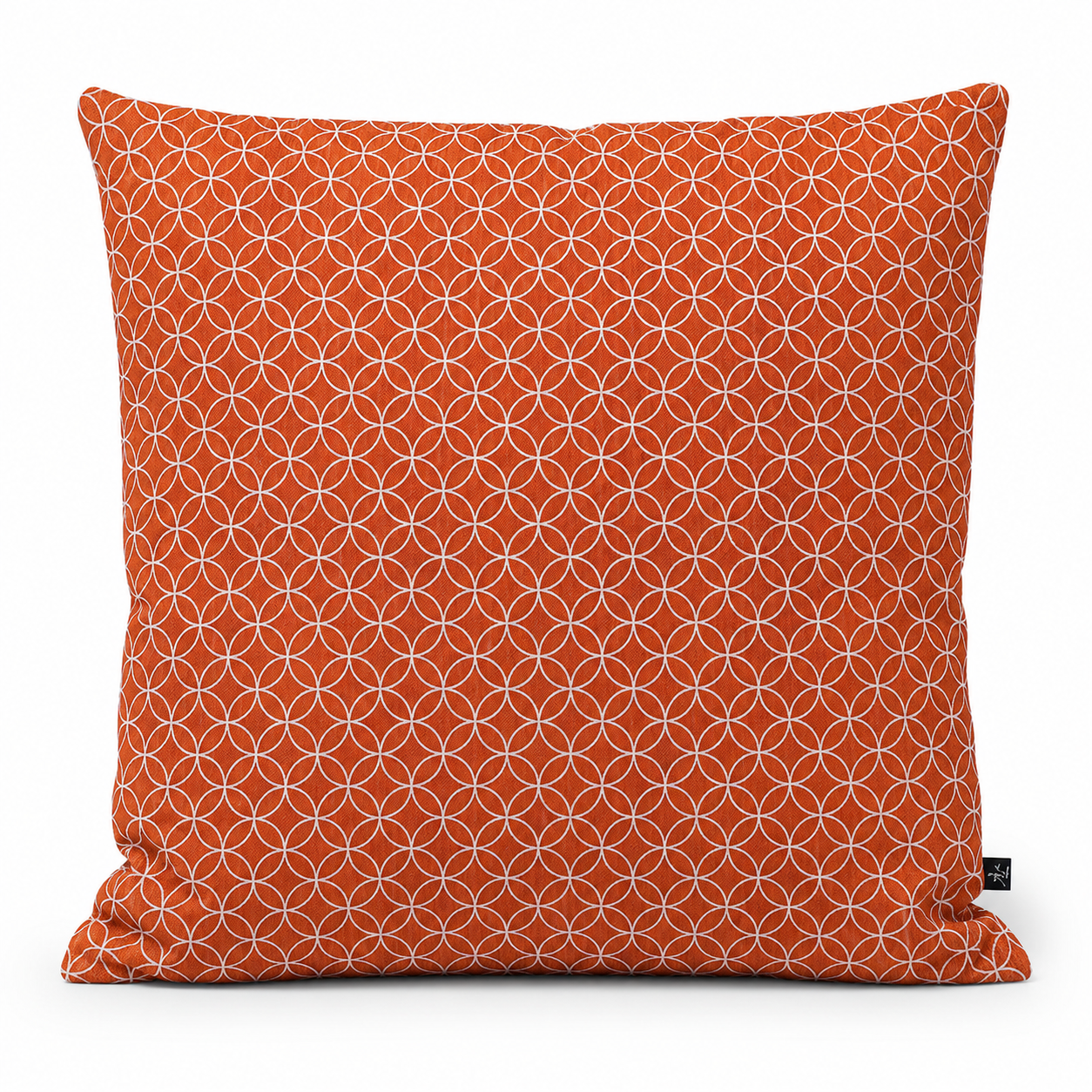 Tyynynpäällinen Shippo-kuvio, Oranssi - 50x50 cm