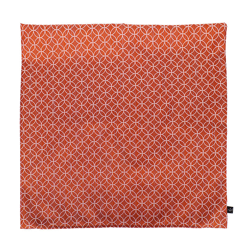 Tyynynpäällinen Shippo-kuvio, Oranssi - 50x50 cm