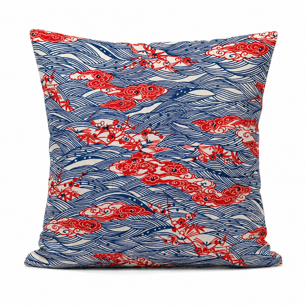 Tyynynpäällinen Shōchikubai-kuvio - 45x45 cm