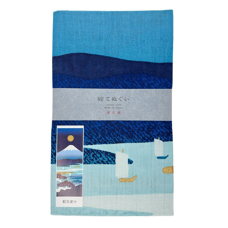 Indigo Fuji Japanilainen Tenugui