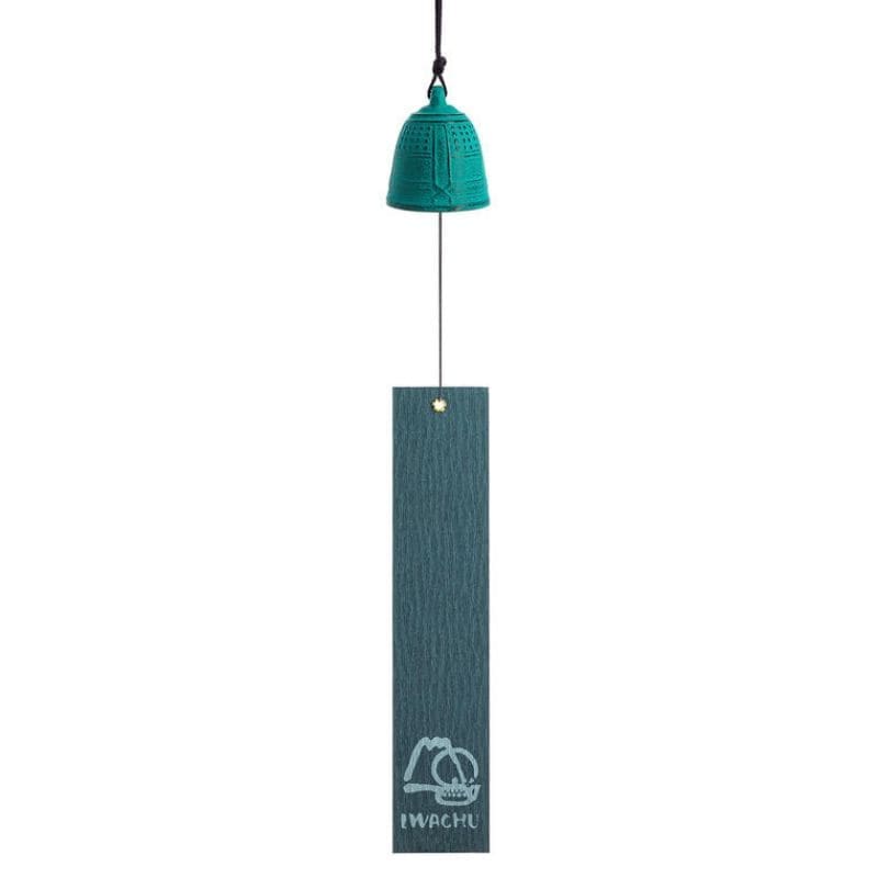 Iwachu Turkoosi valurautainen japanilainen kello - 5,5 cm
