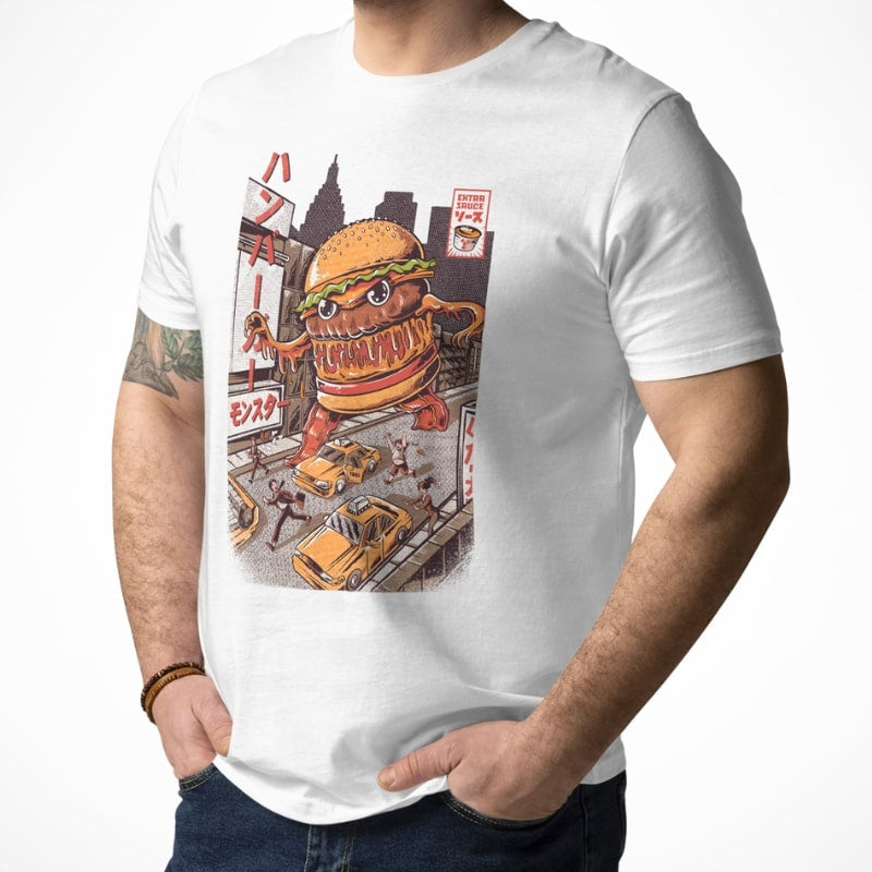 Japanilainen Burgerzilla T-paita