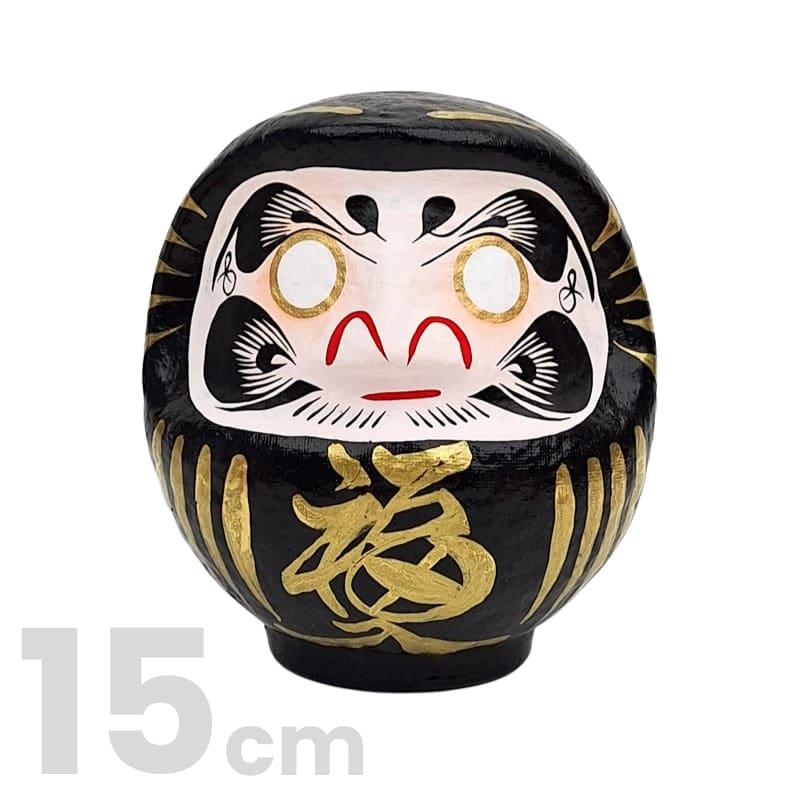 Japanilainen Daruma Musta - 9-15 cm - 15 cm - 15 cm