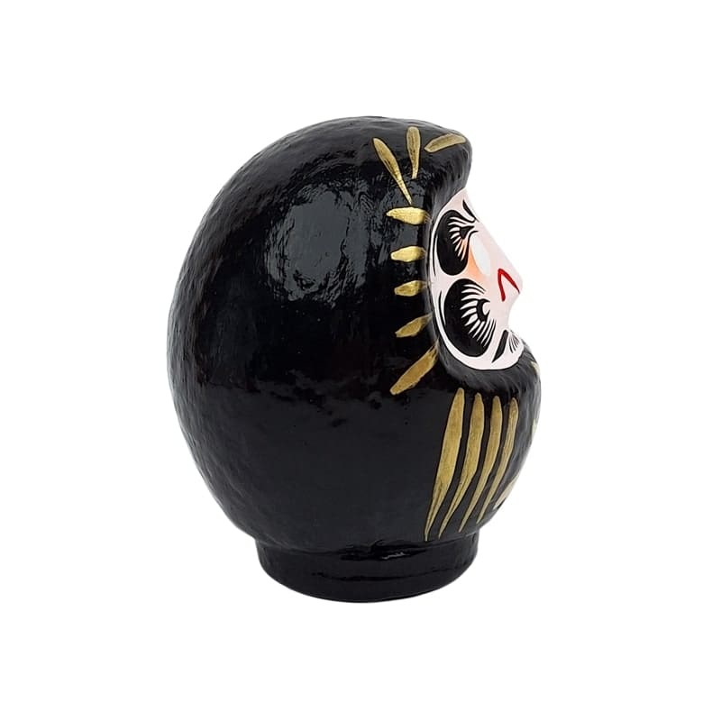 Japanilainen Daruma Musta - 9-15 cm
