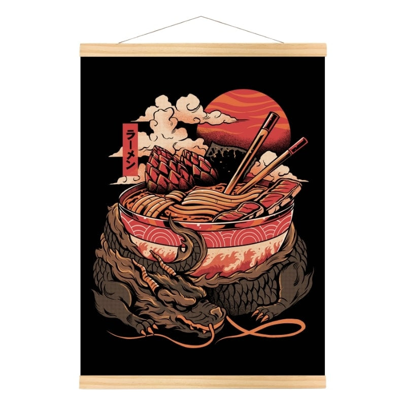 Japanilainen Dragon Ramen -juliste - A3