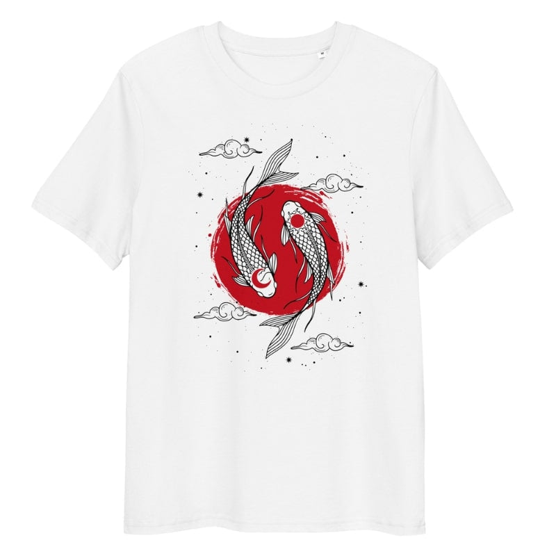 Japanilainen Duo Koi Carp T-paita - S