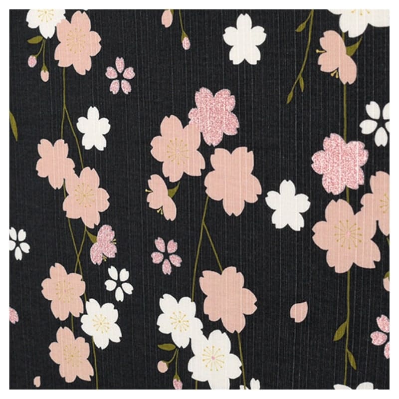 Japanilainen Furoshiki Sakura by Night - 90x90 cm - 90cm x 90cm - 90cm x 90cm