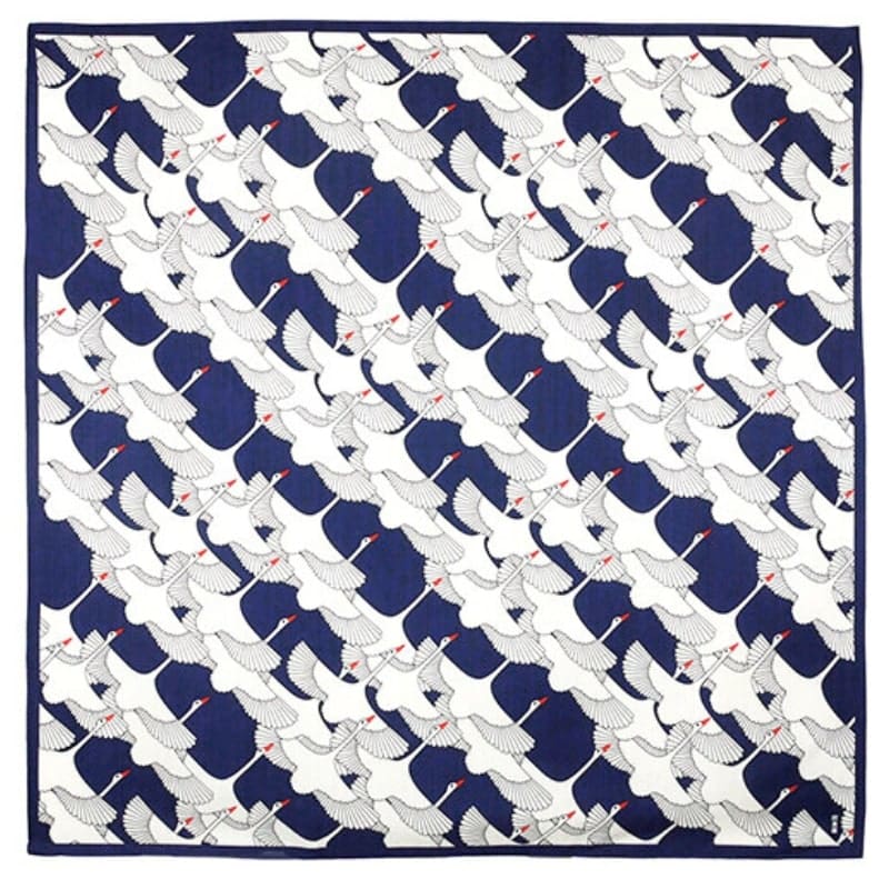 Japanilainen Furoshiki Shukuzuru - 90x90 cm - 90cm x 90cm - 90cm x 90cm