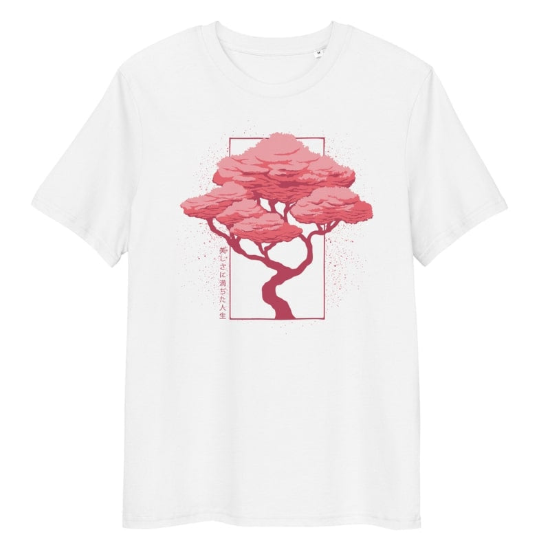Japanilainen Hanami T-paita - S / Valkoinen