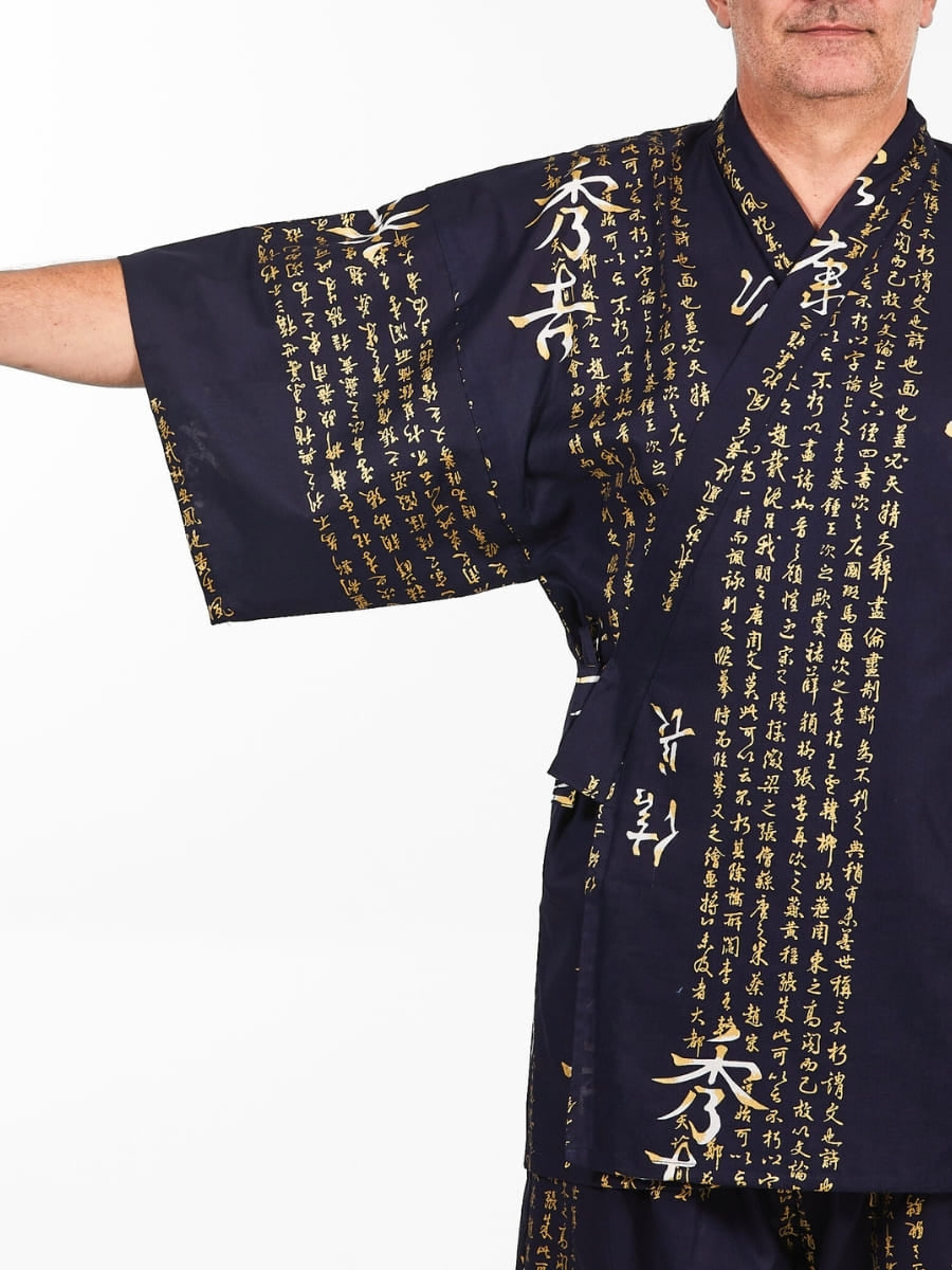 Japanilainen Jinbei Man Kanji